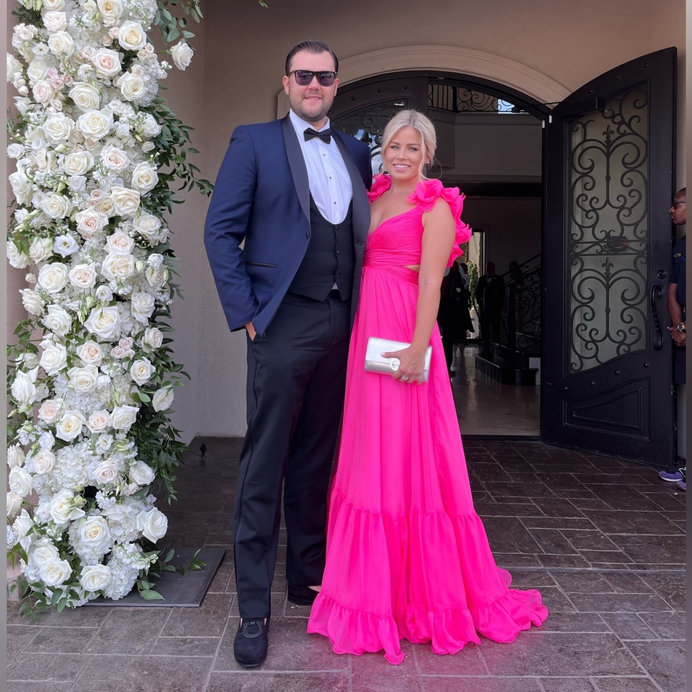 Mac Duggal Hot Pink Gown size 4